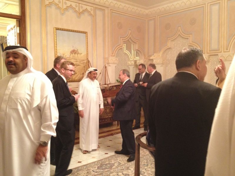 Alberta government delegation meeting representatives in Bahrain