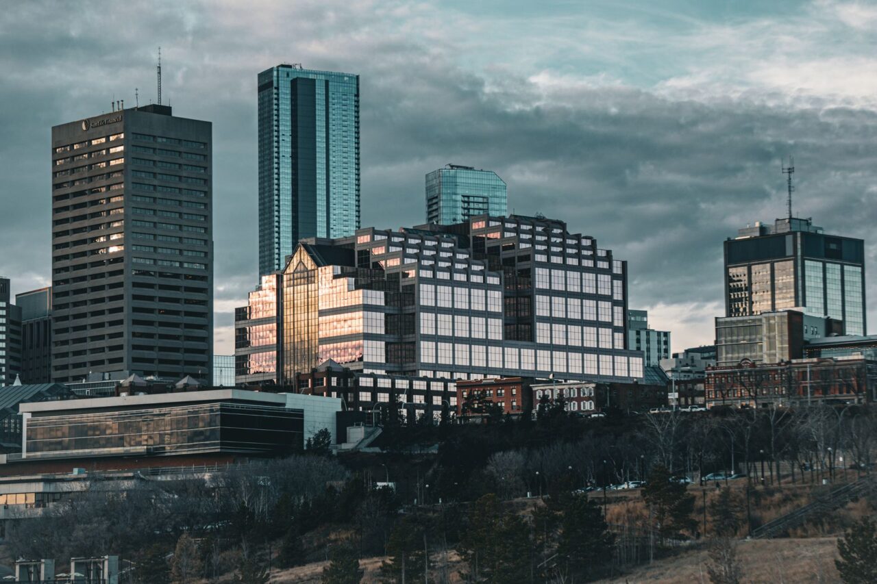 Office towers in downtown Edmonton, Alberta